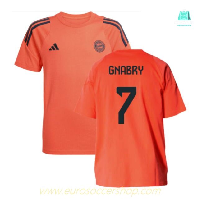 2025-2026 Bayern Munich Training Tee (Easy Coral) - Kids (Gnabry 7)