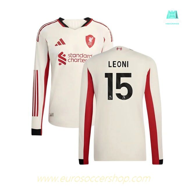 2025-2026 Liverpool Authentic Long Sleeve Away Shirt (Leoni 15)