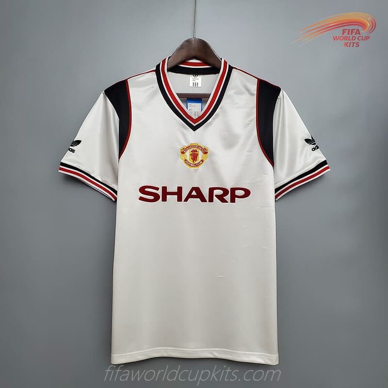 Manchester United 84-86 Away White Football Kit