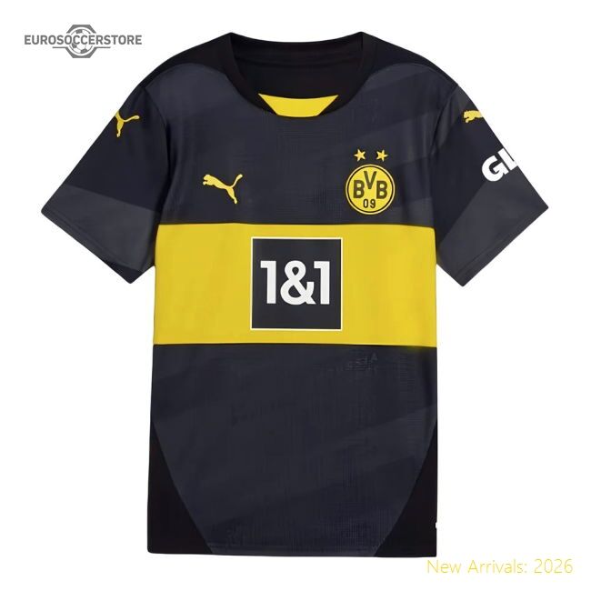 Excellent 2024-2025 Borussia Dortmund Away Shirt (kids) (haaland 9)