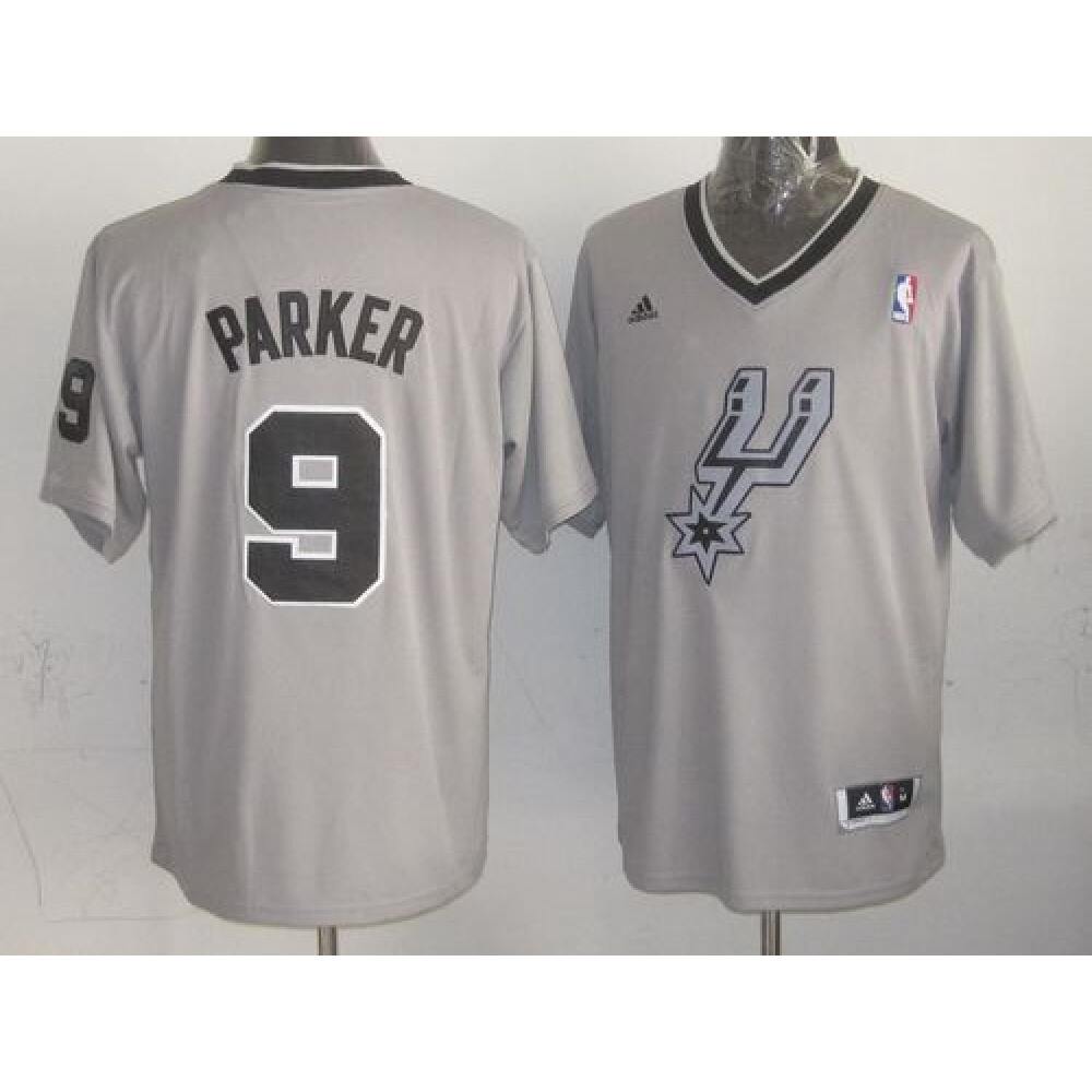 Spurs #9 Tony Parker Grey 2013 Christmas Day Swingman Stitched NBA Jersey