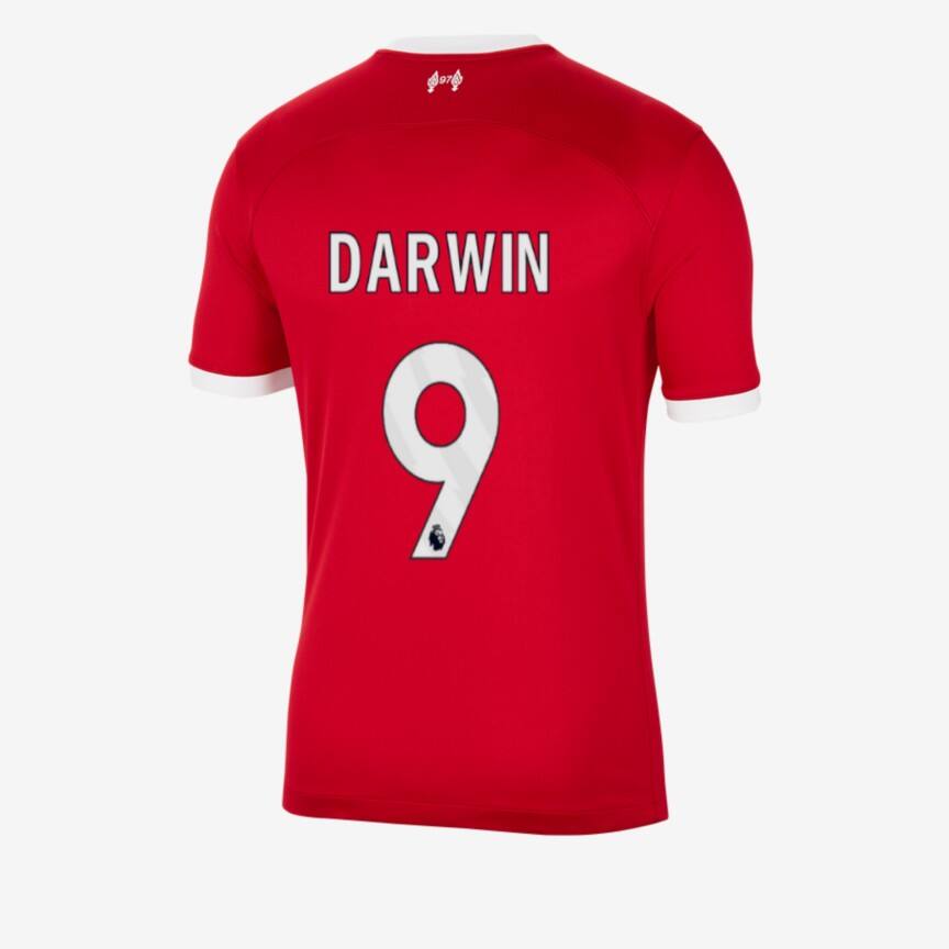 Liverpool DARWIN 9 Home Jersey for the 23-24 Season