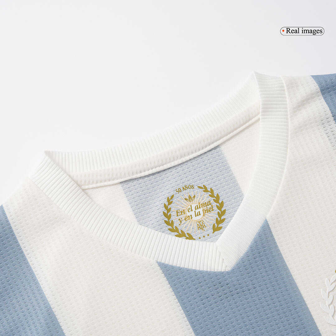Kid's Argentina Soccer Jersey Kit(Jersey+Shorts) 2024 - 50th Anniversa