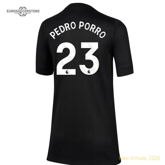 Premium 2025-2026 Thfc Away Shirt (kids) (pedro Porro 23)