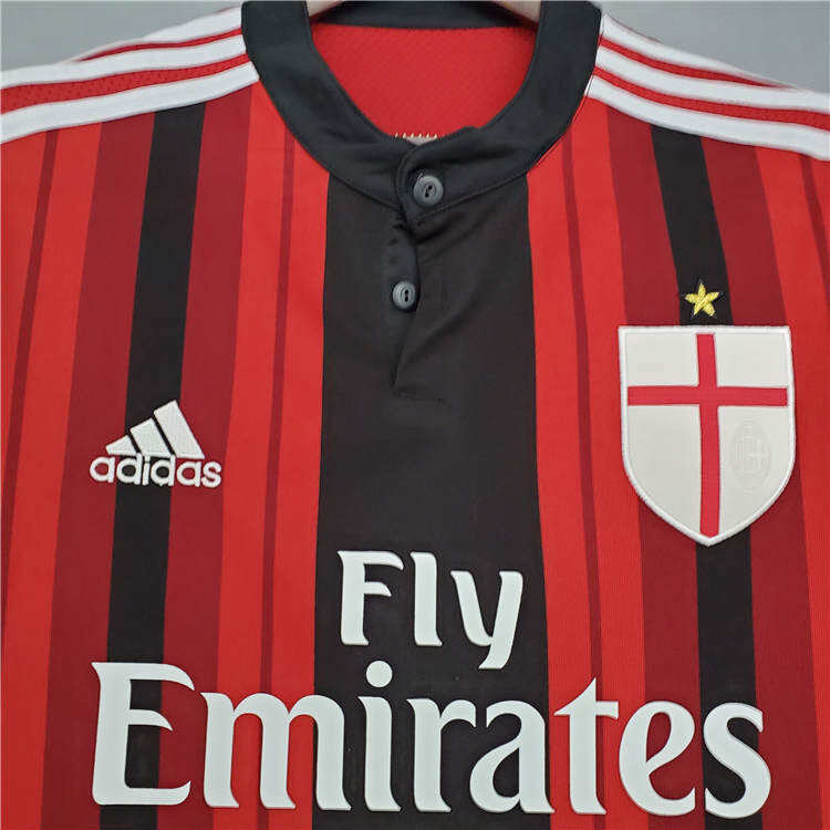 Licensed AC Milan 1415 Retro Home Shirt - Official Replica 8945