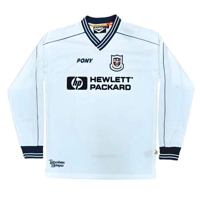 1997-1999 Tottenham Home LS Pony Retro Shirt