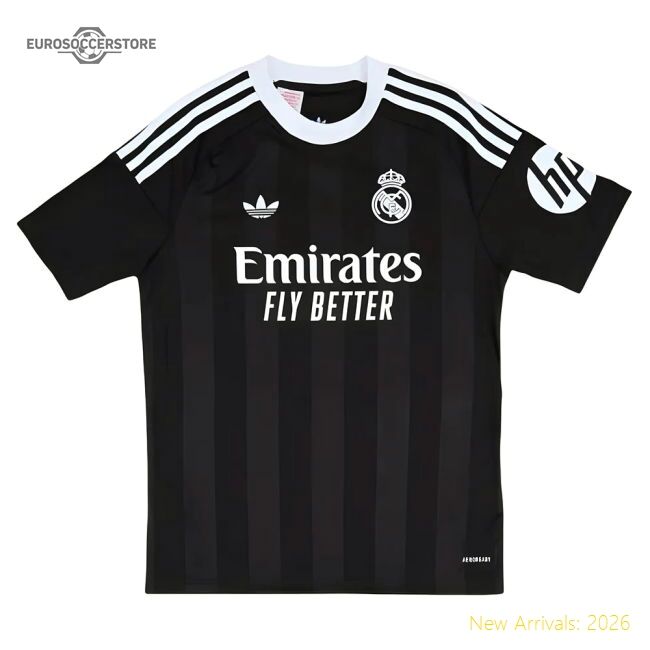 High-quality 2025-2026 Real Madrid Third Goalkeeper Youth Kit (black)