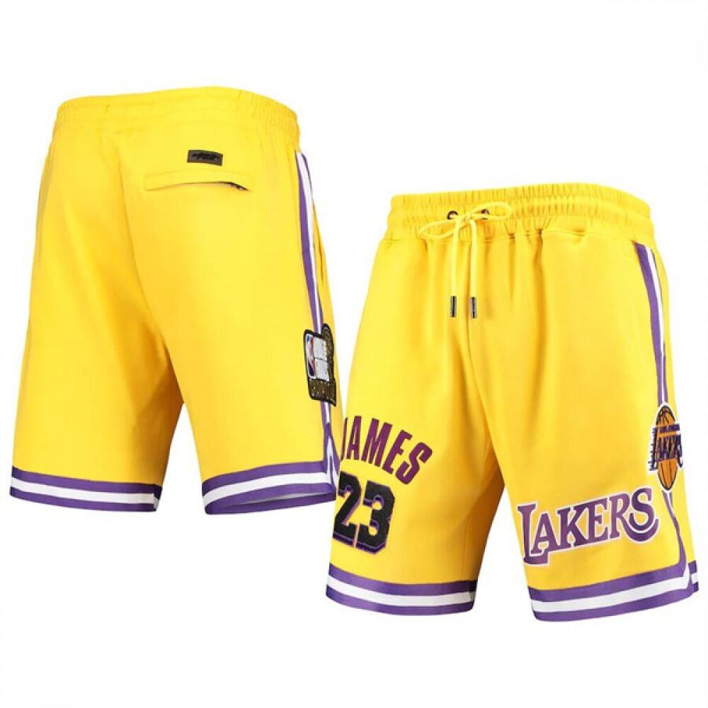 Performance Modern Men's LA Lakers #23 LeBron Yellow Basketball Jersey