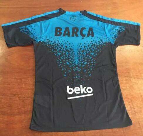 Barcelona Pre-Match 2016 Black Training Shirt - Official Replica 12455