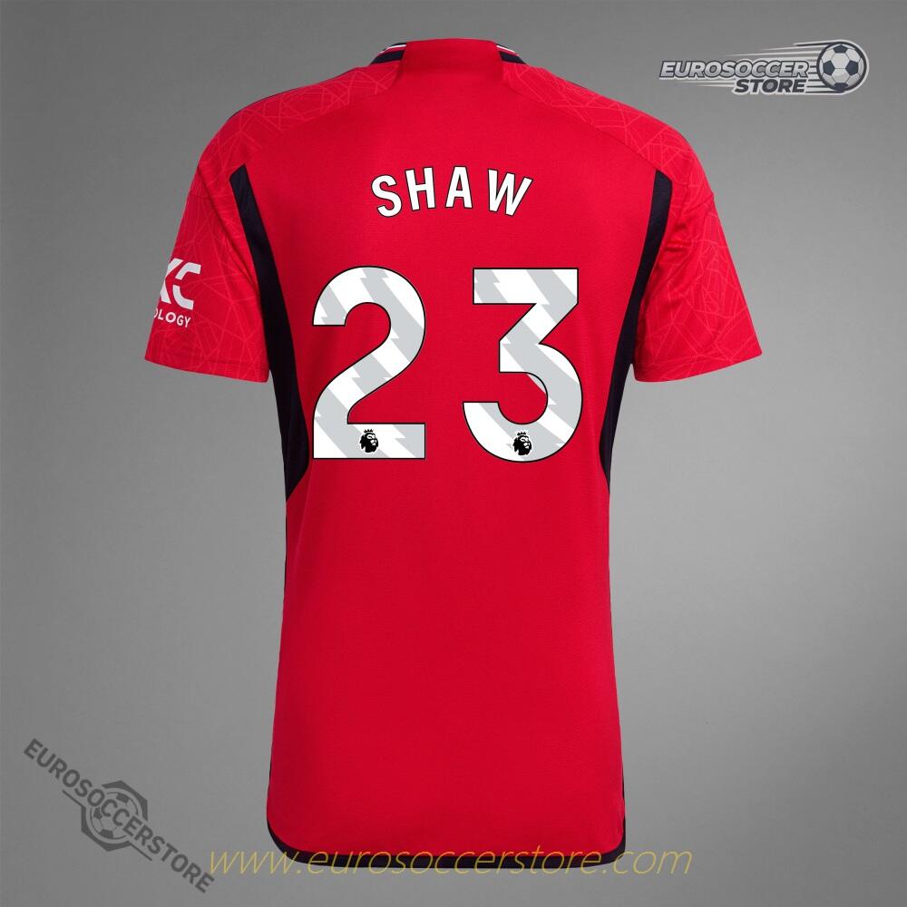 23-24 Season Manchester United Home Jersey - SHAW #23