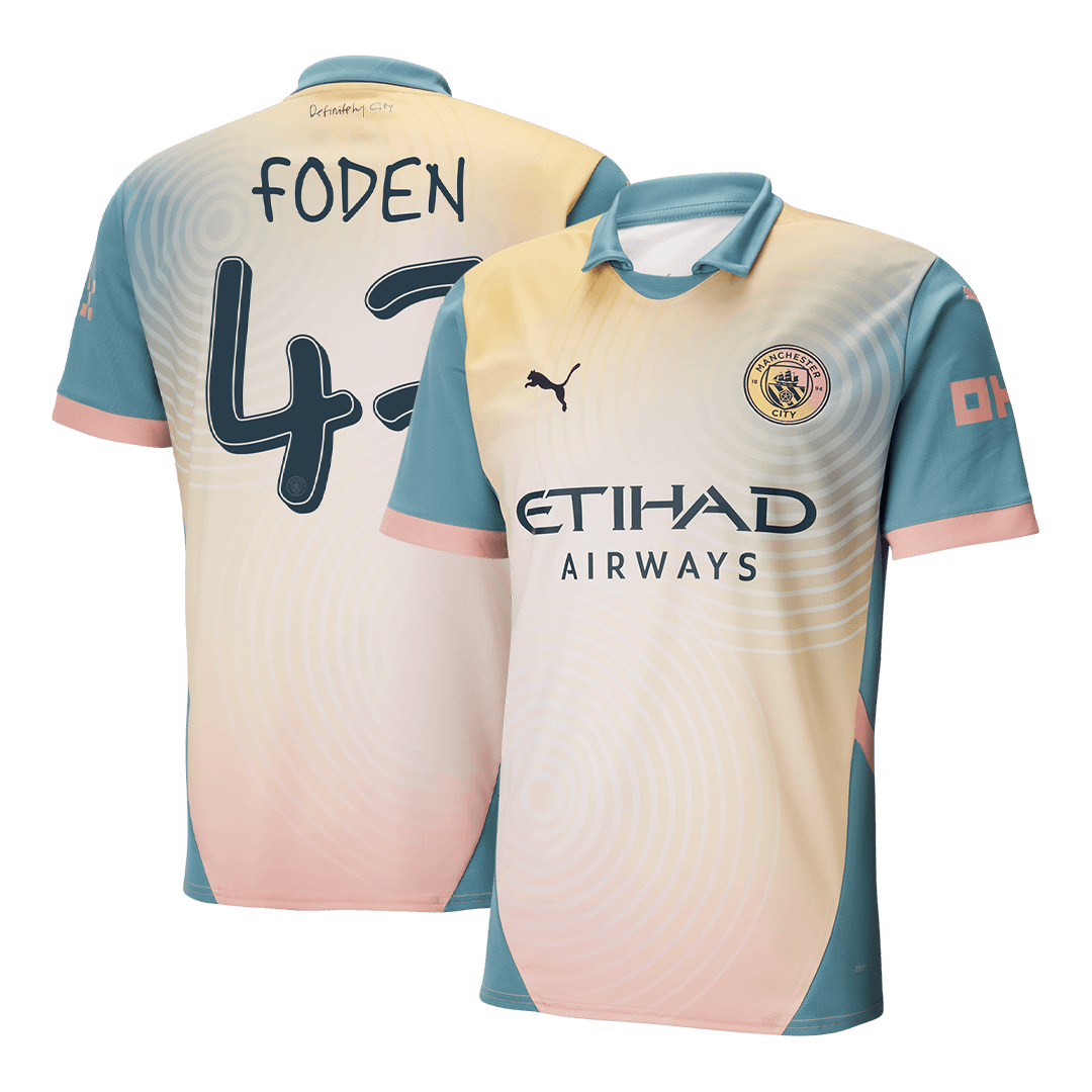 FODEN #47 Manchester City Fourth Away Soccer Jersey 2024/25 - Definite