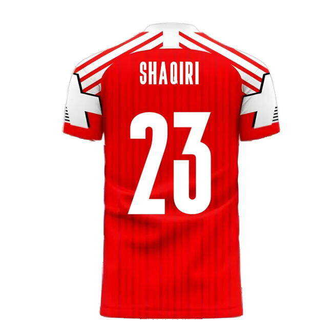 Switzerland 2025-2026 Retro Concept Football Kit (Libero) (SHAQIRI 23)