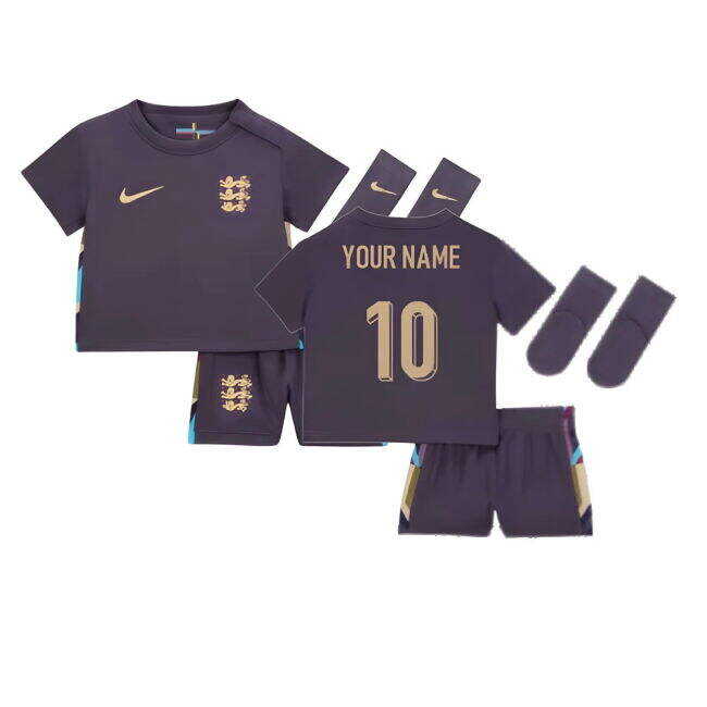 Minimalist 2024-2025 England Away Baby Kit (Your Name) Beautiful