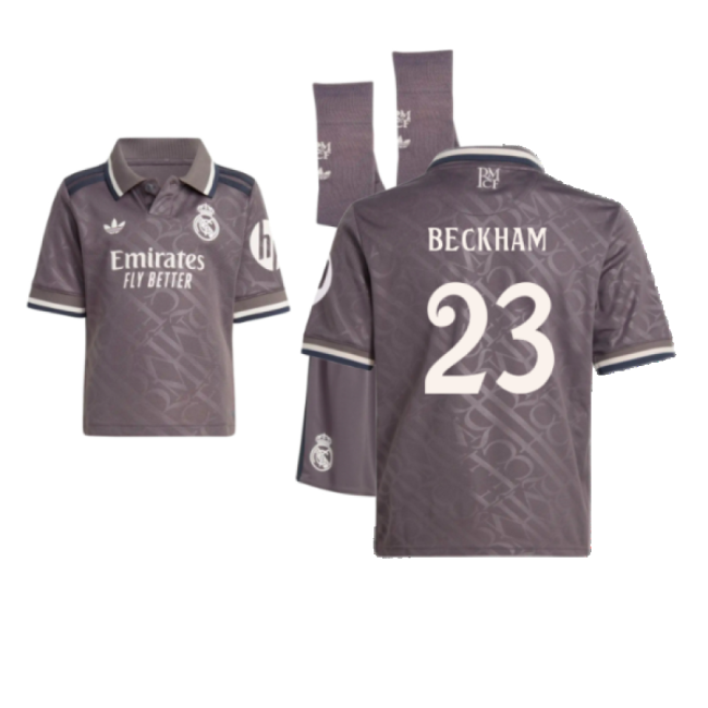 2024-2025 Real Madrid Third Football Shirt - Youth (Beckham 23)