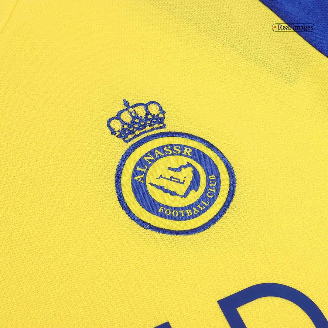 Kid's Al Nassr Home Soccer Jersey Kit(Jersey+Shorts) 2024/25Authentic