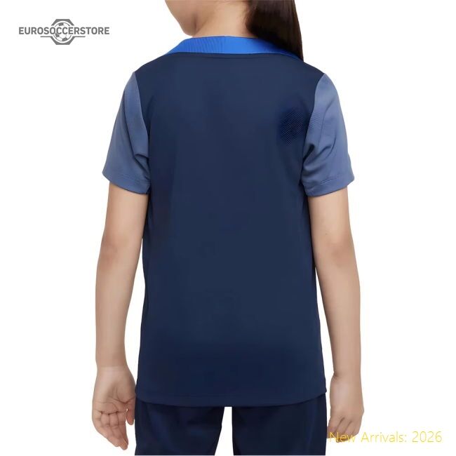 Popular 2025-2026 Psg Dri-Fit Strike Training Shirt (Navy) - Kids