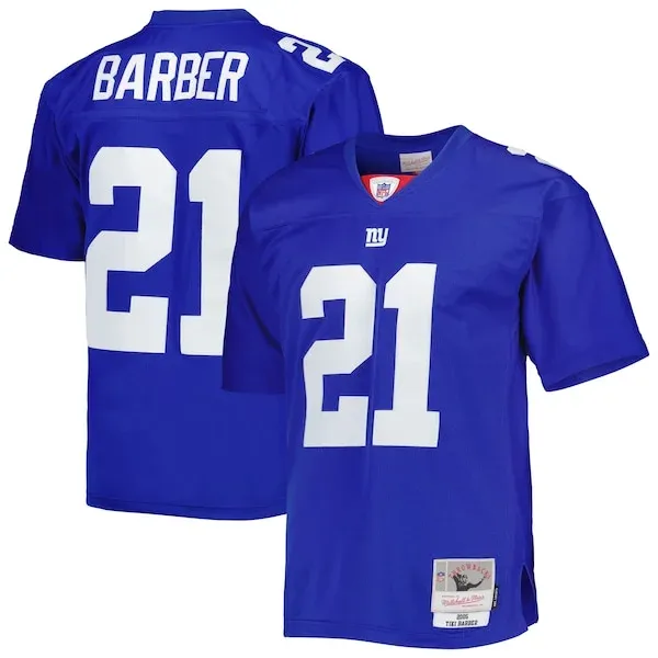 None Tiki Barber Replica Jersey - Royal | NFL Player Jersey | NFL Foot