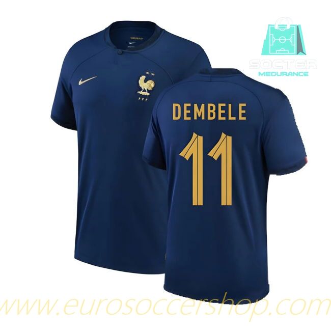 2022-2023 Les Bleus Home Jersey (DEMBELE 11)