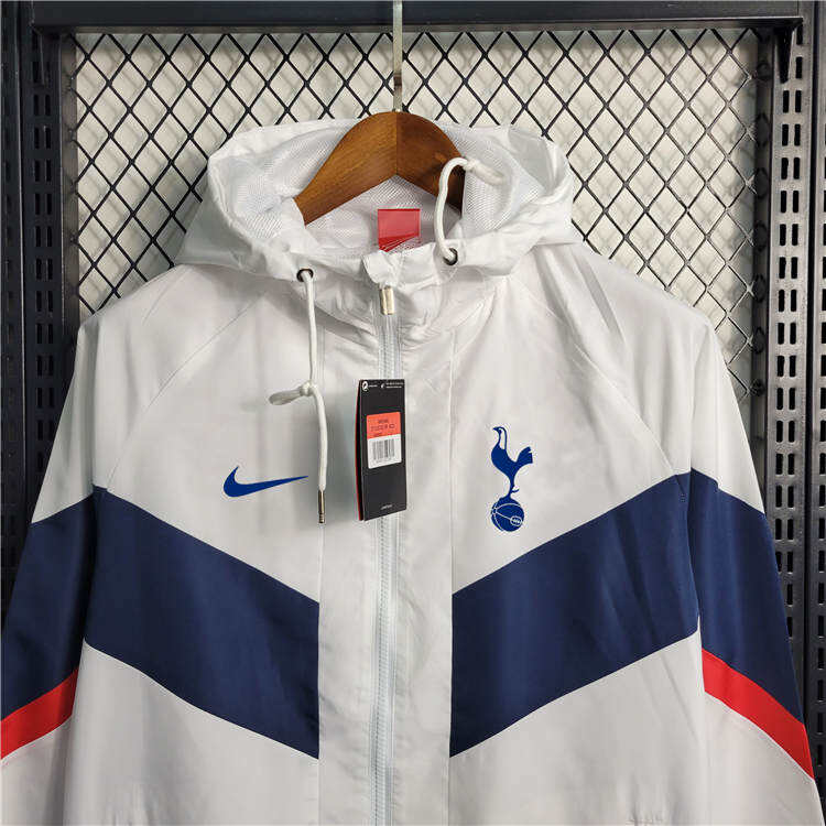 2324 Tottenham Hotspur White Windbreaker Jacket - Official Replica
