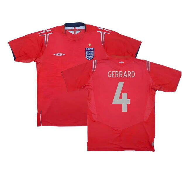 England 2004-06 Away Shirt (M) (Excellent) (Gerrard 4)
