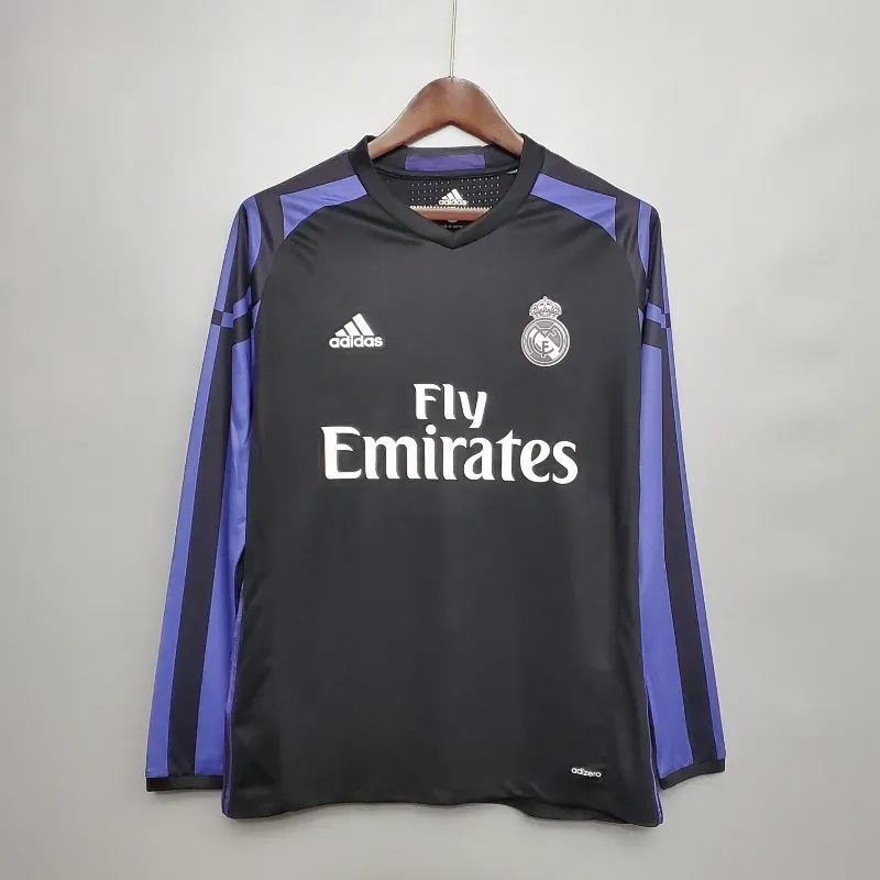 2016-2017 Real Madrid Long Sleeve Second retro kit