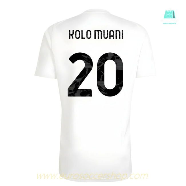 2025-2026 Juventus Training Tee (White) (Kolo Muani 20)