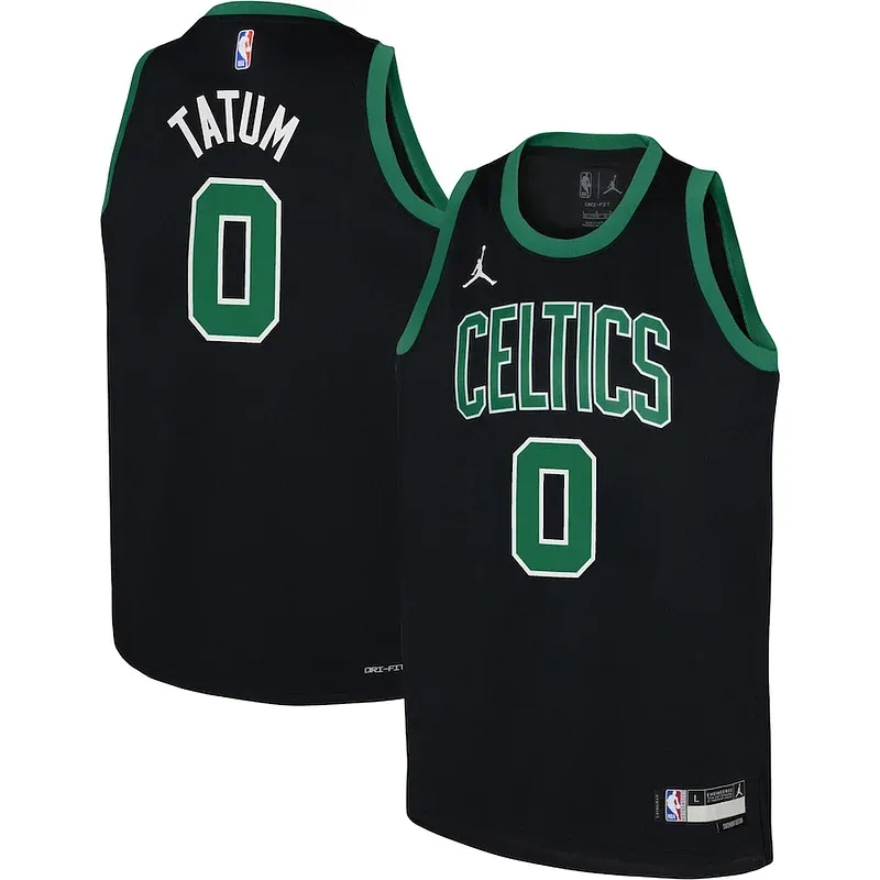 Jayson Tatum BOS Swingman Jersey - authentic team-jersey - Black