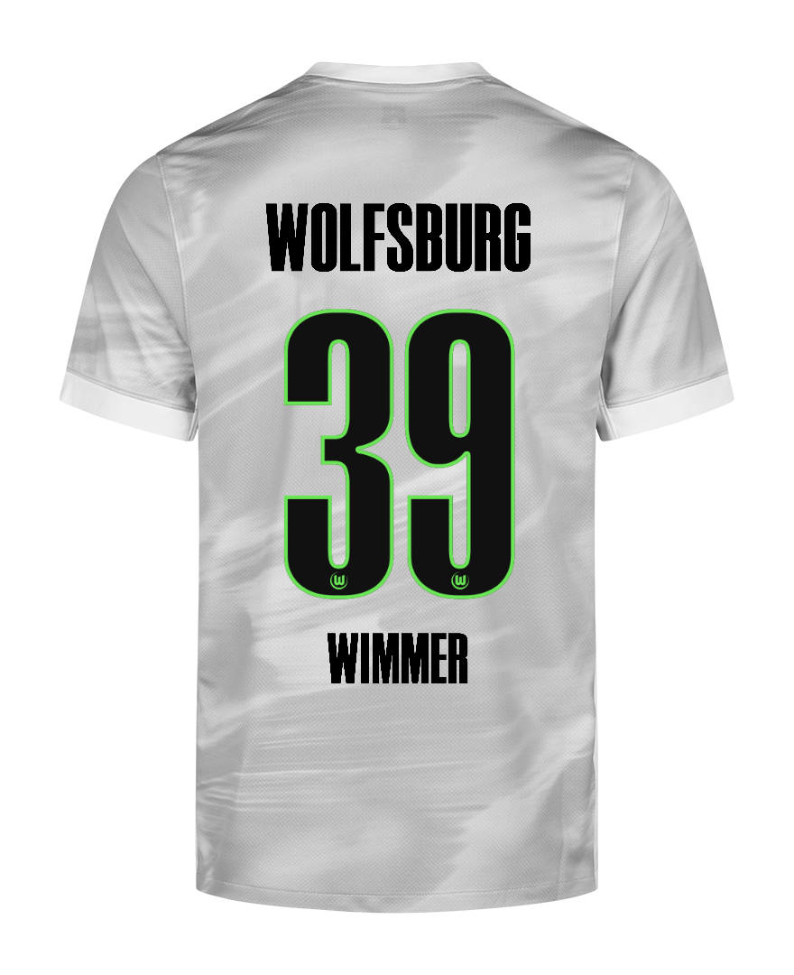 Wolfsburg 25-26 Season Away Jersey with WIMMER 39 Printing