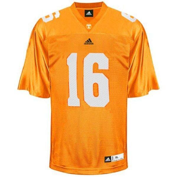 Tennessee Volunteers Men Orange #16 Adidas Orange Elite Series Jersey