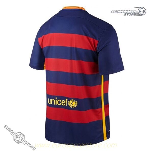 Barcelona's 15-16 Season Retro Home Football Jersey
