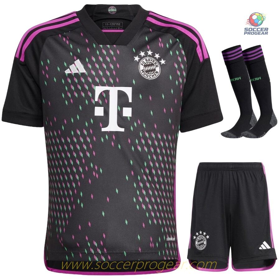 Bayern Munich 2023 2024 Away Kids Edition Football Kit Football Shirt
