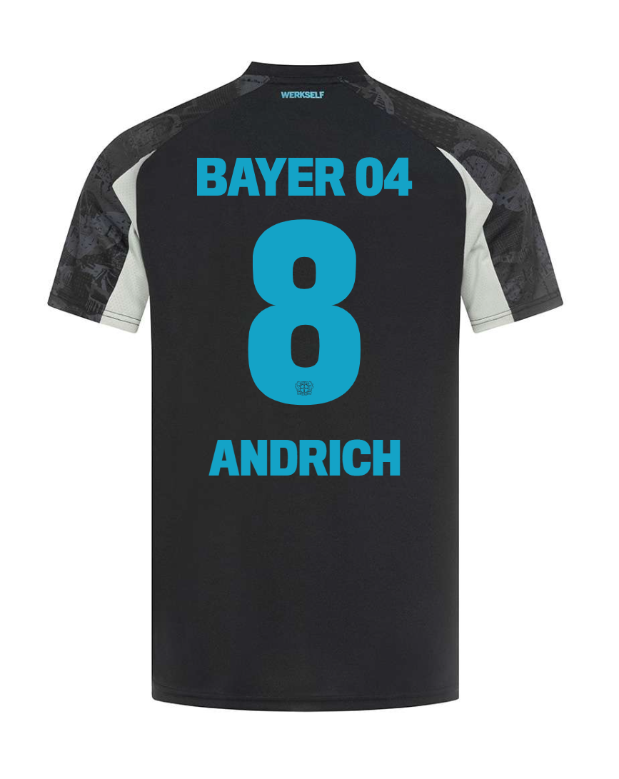 Bayer 04 Leverkusen ANDRICH 8 Third Football Jersey for the 24-25 Season