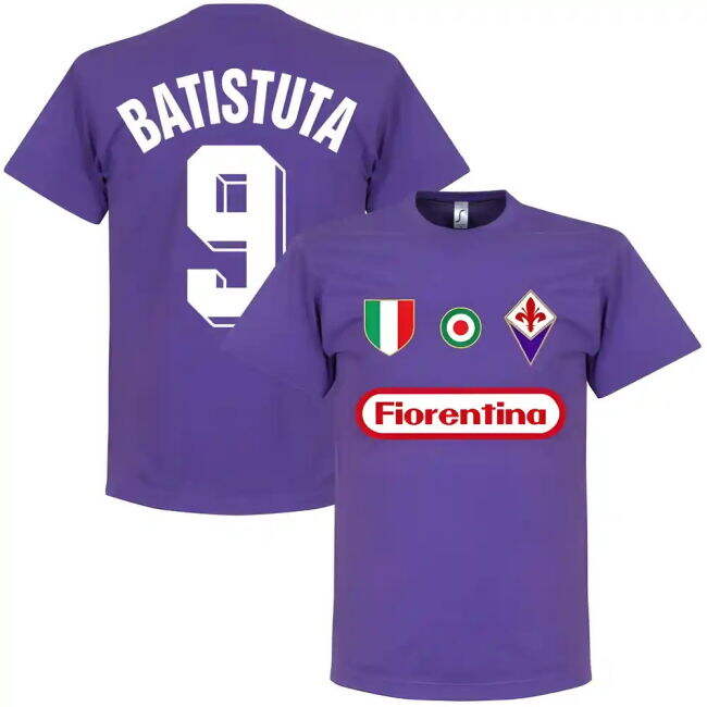 Fiorentina Batistuta 9 Team - Purple T-Shirt - (Unisex