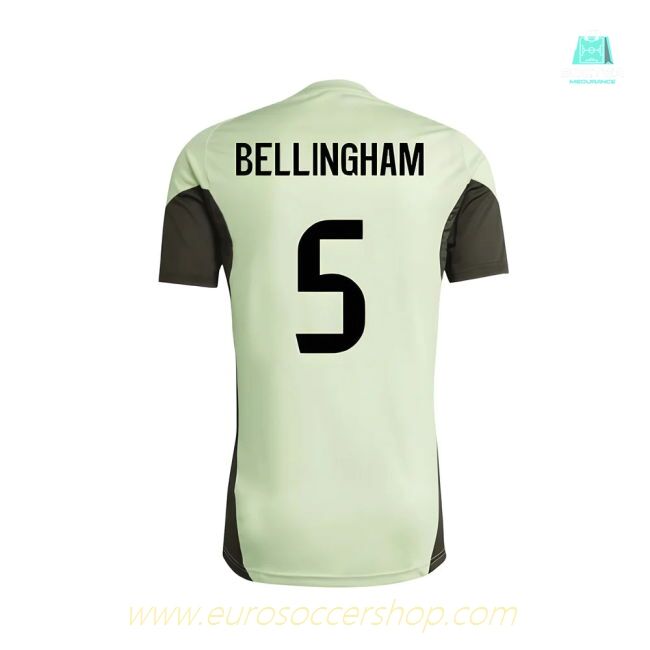 2025-2026 Real Madrid Training Tee (Almost Lime) - Kids (Bellingham 5)