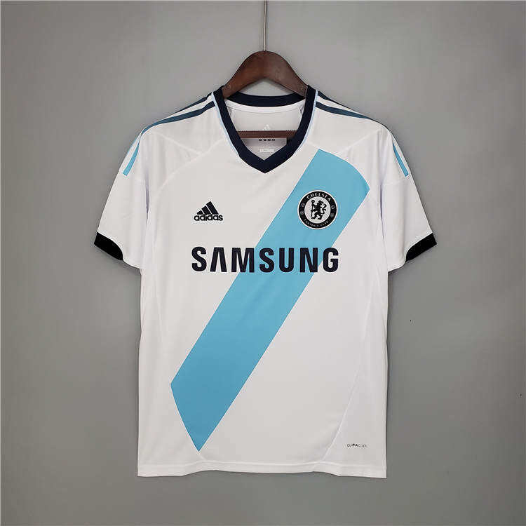 1213 CHELSEA RETRO AWAY WHITE SOCCER SHIRT JERSEY - Official Replica
