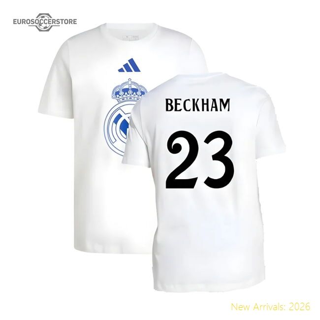 Exceptional 2024-2025 Real Madrid Dna Graphic Tee (white) (beckham 23)