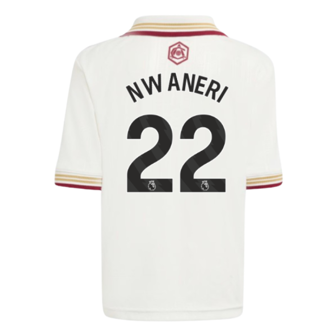 Game Replica Arsenal Third Fan Shirt (Adults) (Nwaneri 22)