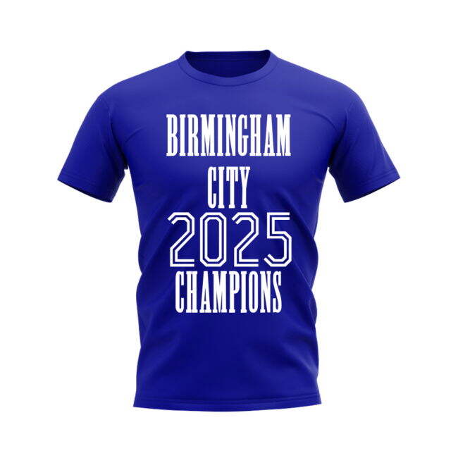 Birmingham City 2025 Champions T-Shirt (Blue)