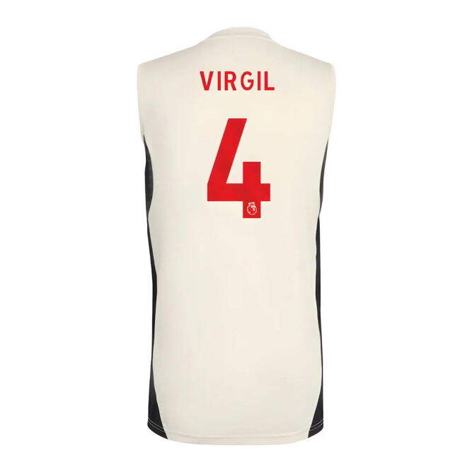 2025-2026 Liverpool Sleeveless Jersey (White) (Virgil 4)