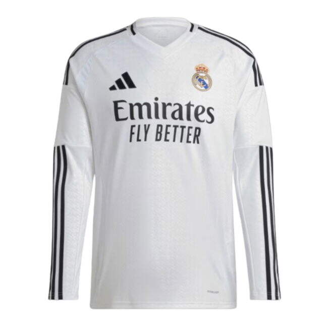 2024-2025 Real Madrid Long Sleeve Home Shirt (Ronaldo 7)