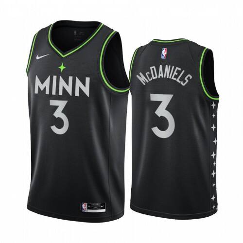 T-Wolves Jaden Mc #3 Superior 2020 City NBA Swingman Jersey Black