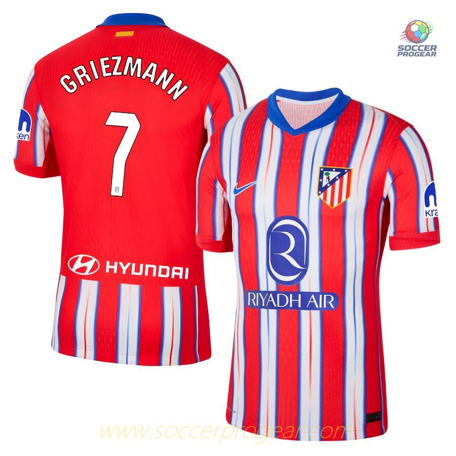 Atletico Madrid Home Team Football Jersey 2024/25 Collection Griezmann