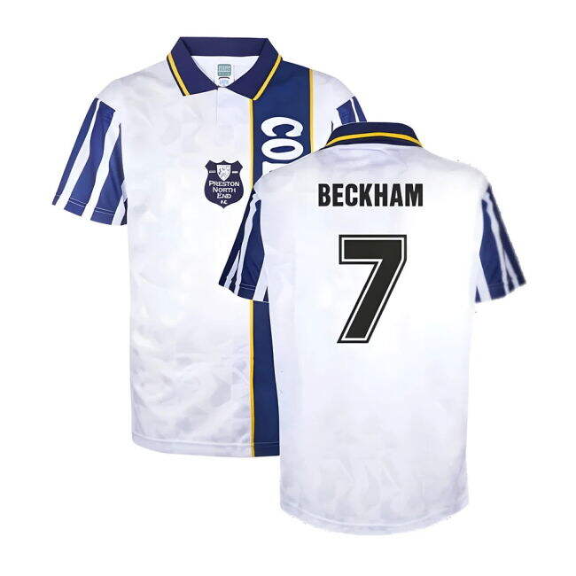 Preston North End 1994 Retro Home Shirt (Beckham 7) (Limited Edition)
