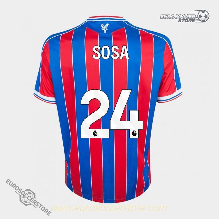 Crystal Palace 25-26 Season Home SOSA Version 24 Football Jersey
