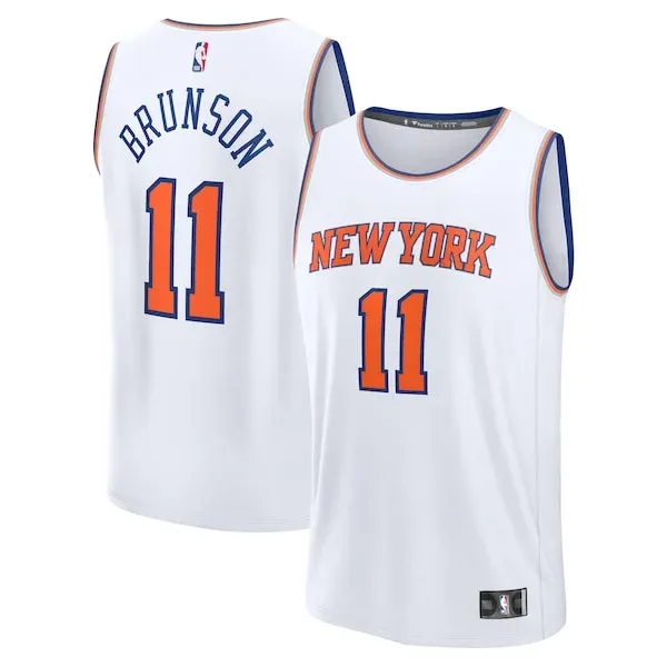 Professional Jalen Brunson NYK NBA Jersey - White - Licensed Product