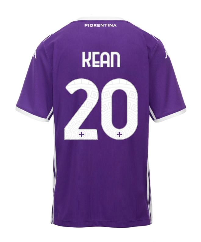 Fiorentina Home Jersey 25-26 with KEAN 20