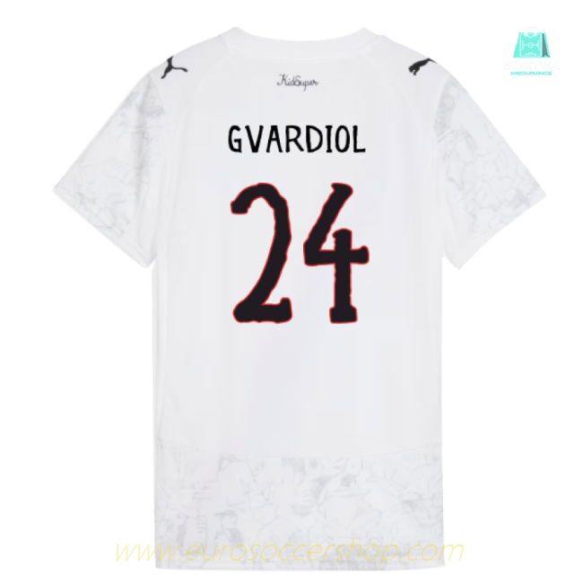 2025-2026 KIDSUPER x Manchester City CWC Shirt (White) - Womens (Gvardiol 24)