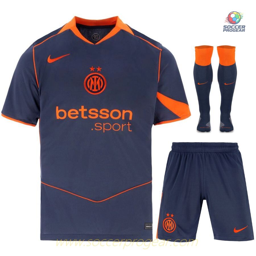Inter Milan Third Youth Jersey Set Football Jersey 2025-2026 Season