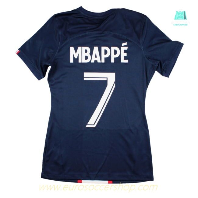PSG 2022-23 Womens Home Shirt (Sponsorless) (XS womens) Mbappe #7 (BNWT)