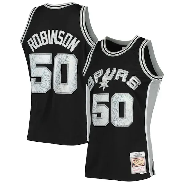 Championship David Robinson SAS NBA Jersey - Black - Licensed Product